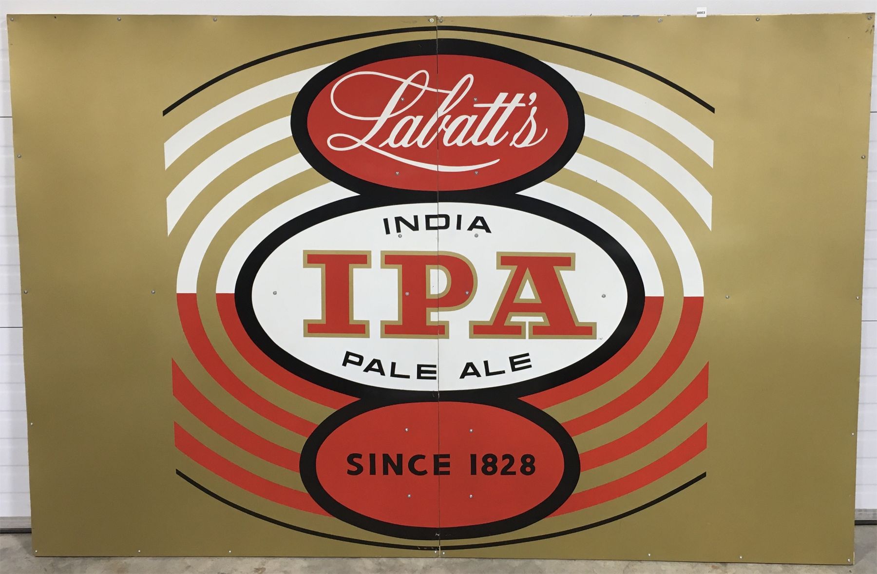 LARGE LABATT'S BEER INDIA IPA SIGN