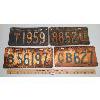 Image 1 : LOT OF 4 - ONTARIO LICENSE PLATES - 1950, 51, 53 & 54