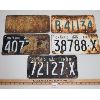 Image 1 : LOT OF 5 - ONTARIO LICENSE PLATES - 1955 - 1959