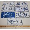 Image 1 : LOT OF 7 - ONTARIO LICENSE PLATES - 1970-1973