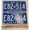 Image 1 : PAIR OF 1976 ONTARIO LICENSE PLATES 