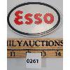 Image 1 : BRASS AND ENAMEL ESSO BADGE