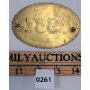 Image 2 : BRASS AND ENAMEL ESSO BADGE