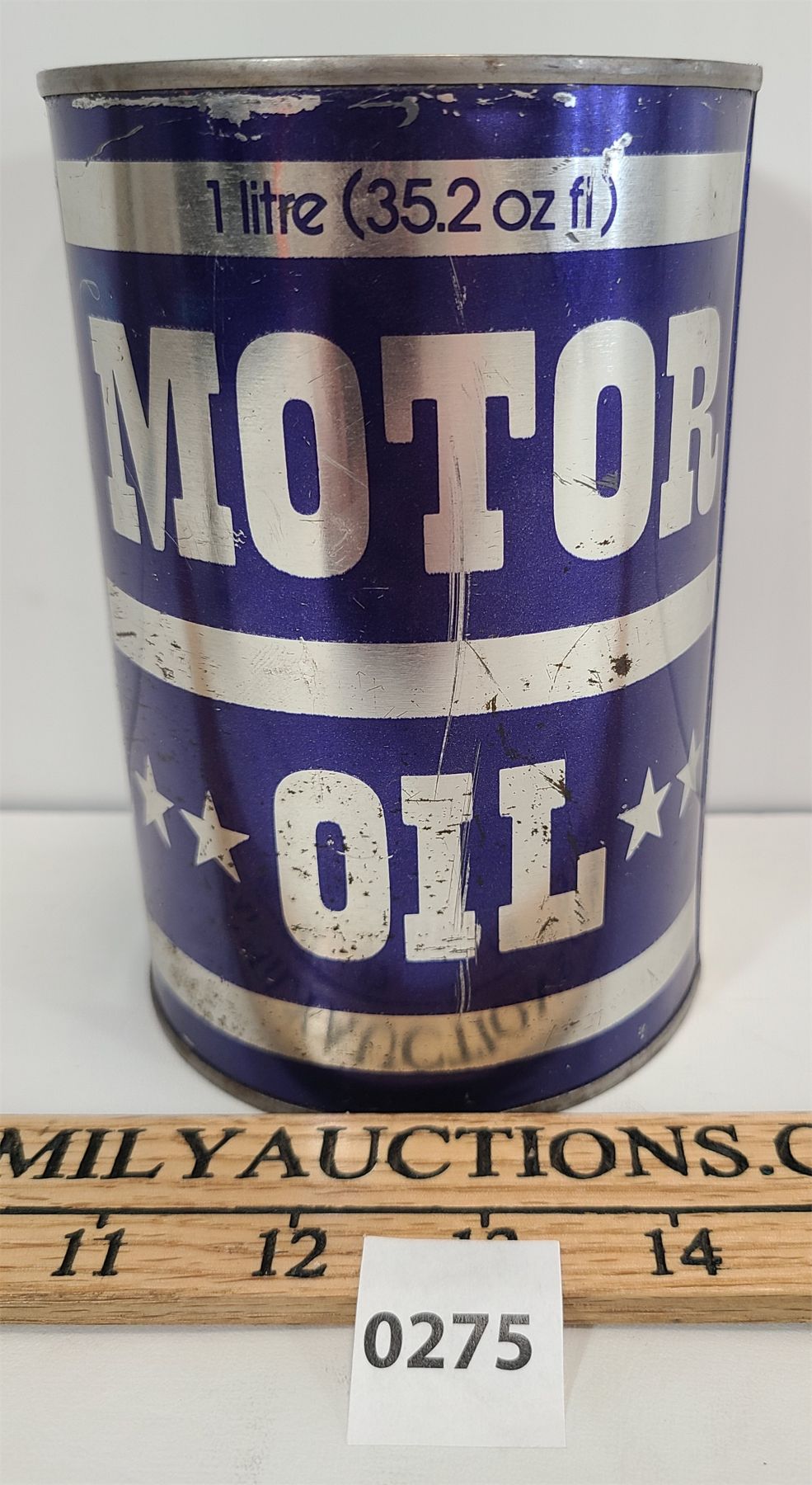 CANADIAN TIRE MOTOR OIL 1 LITRE CAN Kidd Family Auctions