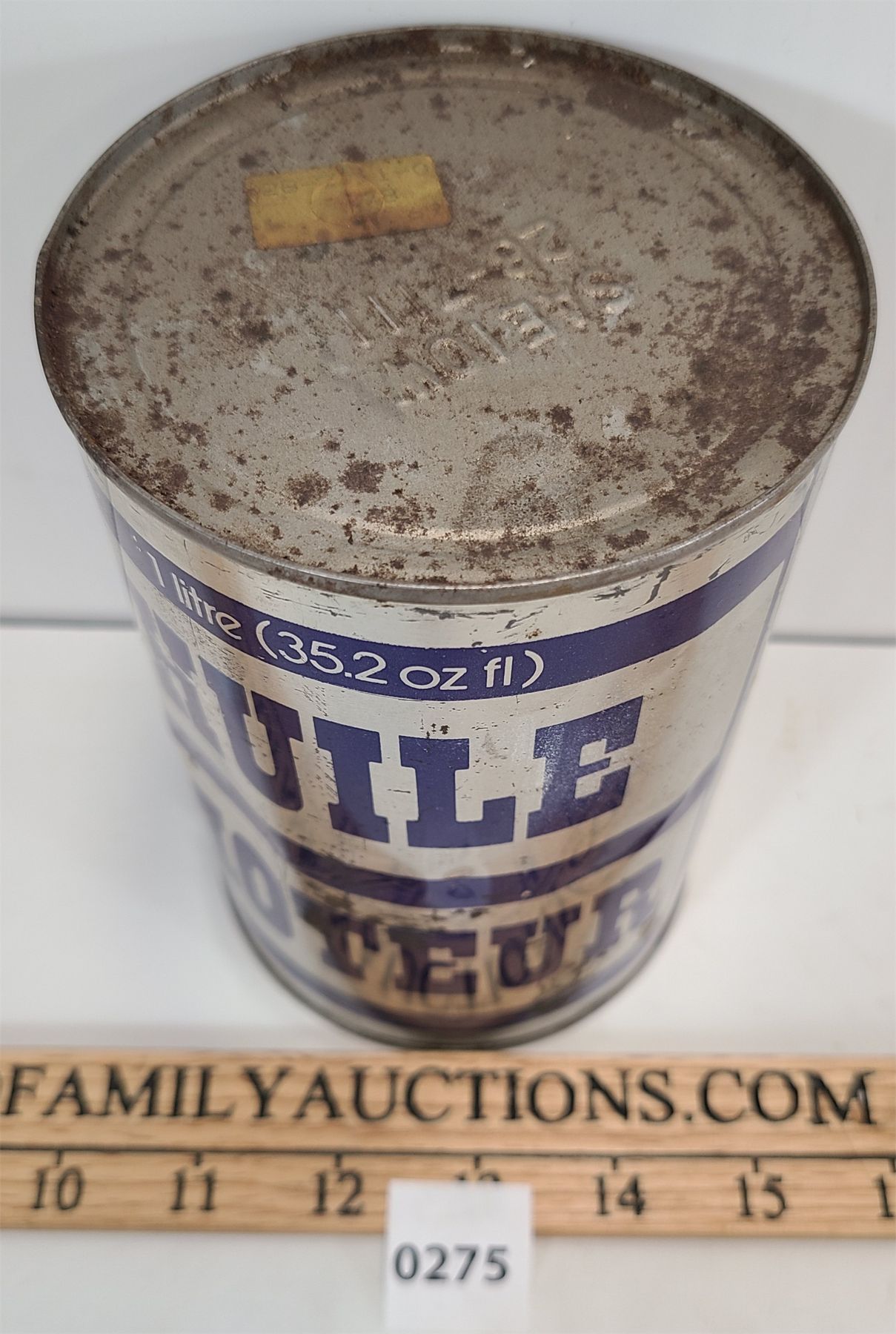 CANADIAN TIRE MOTOR OIL 1 LITRE CAN Kidd Family Auctions