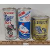 Image 1 : LOT OF 3 - SNOWMOBILE MOTOR OIL CANS 16 & 18 FL. OZ - INCL VALVOLINE, RISLONE & ETC