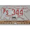 Image 1 : 1977 NORTHWEST TERRITORIES POLAR BEAR STYLE LICENSE PLATE 