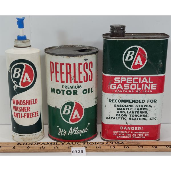 LOT OF 3 B A QUART 40 FL OZ CANS 16 FL OZ BOTTLE Kidd Family lot-of-3-b-a-quart-40-fl-oz-cans-16-fl-oz-bottle-kidd-family