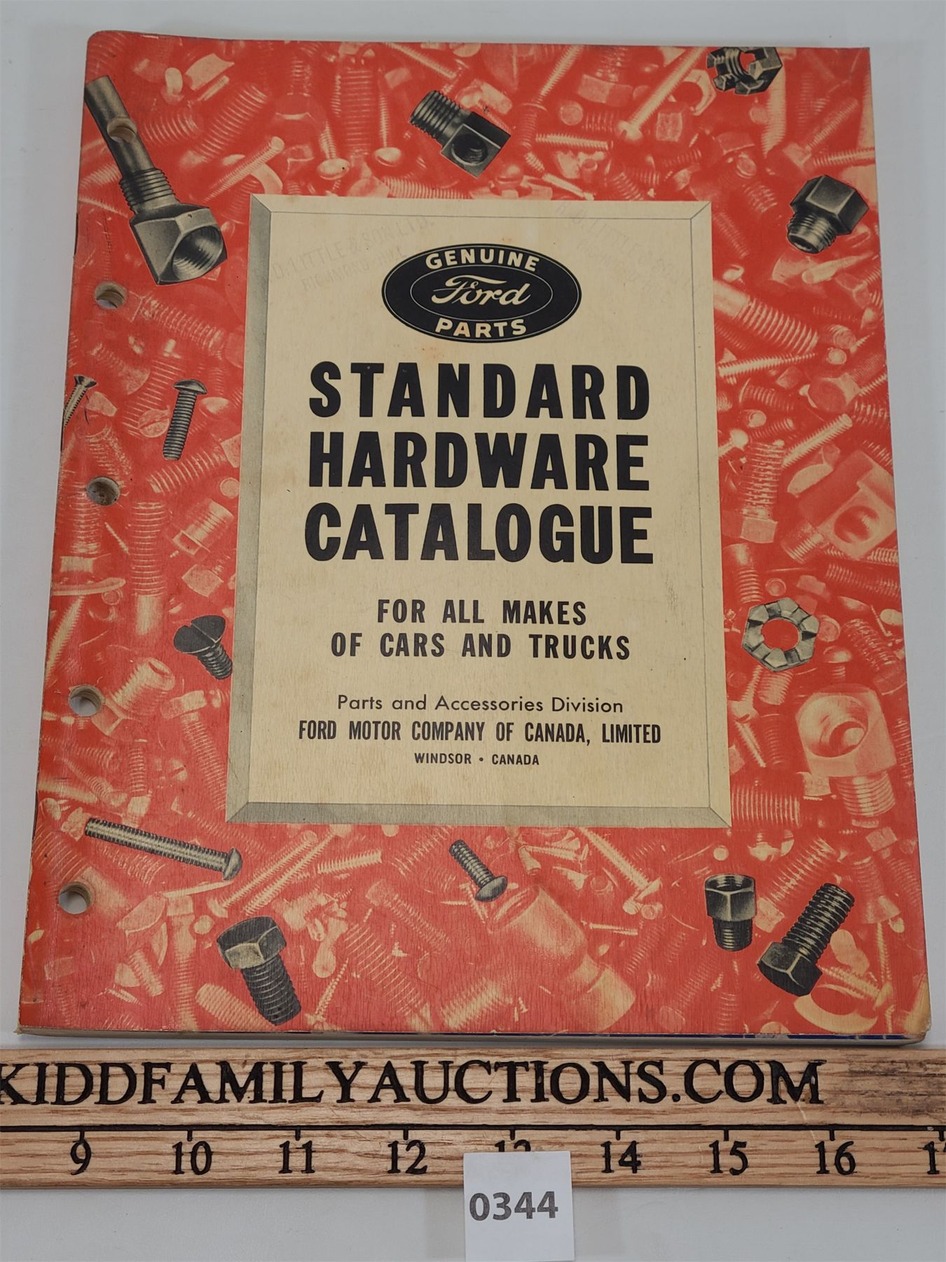 FORD STANDARD HARDWARE CATALOG Kidd Family Auctions