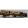 Image 1 : BUDDY L PRESSED STEEL ARMY TRUCK W/ TRAILER