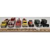 Image 2 : LOT OF 7 - ERTL DIE CAST VEHICLES - INCL. FX3 LONDON TAXI & HH LUMBER TRUCKS 