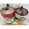 Image 2 : LOT OF 2 - ESSO 5 GAL OIL CAN & FORD 5 GAL HYDRAULIC OIL CAN