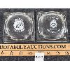 Image 2 : LOT OF 2 - B/A GLASS ASHTRAYS