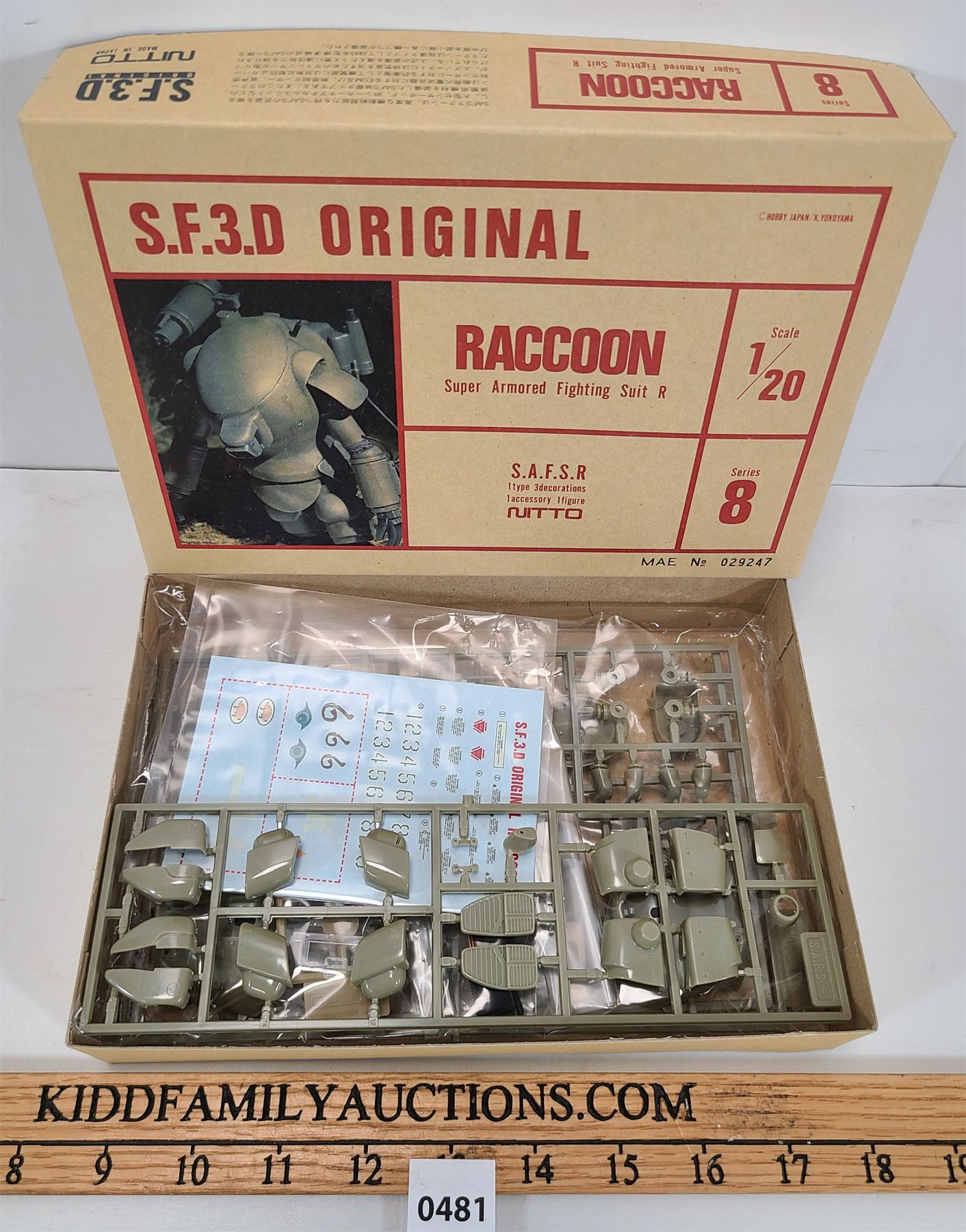LOT OF 2 - NITTO 1:20 SCALE SF3D RACCOON AND FIREBALL MODEL KITS - Kidd ...