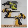 Image 2 : LOT OF 2 - RYOBI 120V PALM SANDER & QUICK CHANGE BAR CLAMP SPREADER