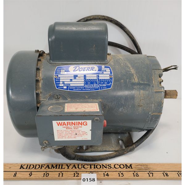 DOERR 2HP SINGLE PHASE MOTOR