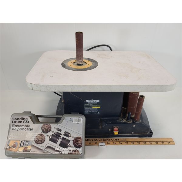 MASTERCRAFT OSCILLATING SPINDLE SANDER W/ DRUM SET