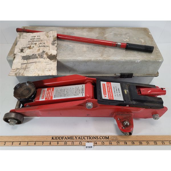 MOTOMASTER 4000lb HYDRAULIC FLOOR JACK