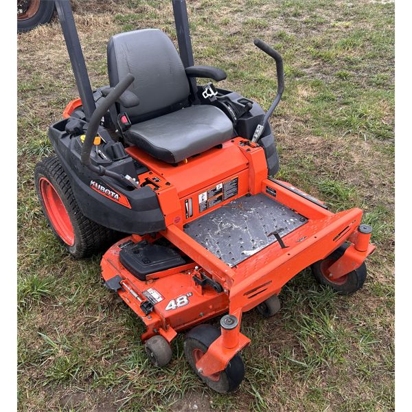 KUBOTA MODEL Z122EBR ZERO TURN MOWER - GAS - 48 INCH CUT - 2014 - 327 HRS