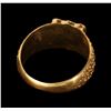 Image 2 : Gold Signet Ring, No Engraving, Size 11, S.S. Central America treasure [146646]