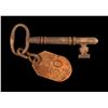 Image 1 : First Cabin Room Key with #30 on Brass Tag, S.S. Central America treasure [153305]