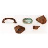 Image 2 : Leather Straps for Trunk (2) with a Piece of Wood, SS Central America Treasure [160831]