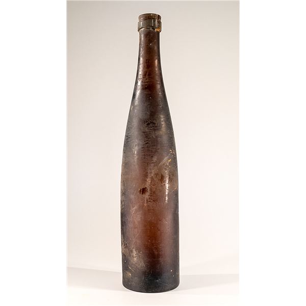 Tall Brown Riesling Wine Bottle, S.S. Central America [159076]