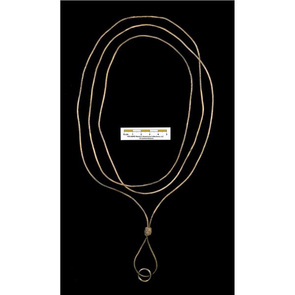 Braided Gold-toned Cord with Knotted Slider and Loop, S.S. Central America treasure [146611]