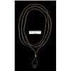 Image 1 : Braided Gold-toned Cord with Knotted Slider and Loop, S.S. Central America treasure [146611]
