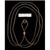 Image 2 : Braided Gold-toned Cord with Knotted Slider and Loop, S.S. Central America treasure [146611]