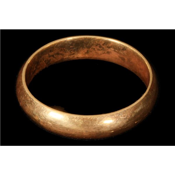 Gold Ring - Plain Polished Band, S.S. Central America treasure [152371]