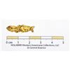 Image 2 : Gold Nugget Pinback Horizontal Brooch, S.S. Central America treasure [152362]