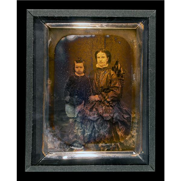 Daguerreotype of Woman & Child, S.S. Central America treasure, 1857 [146602]