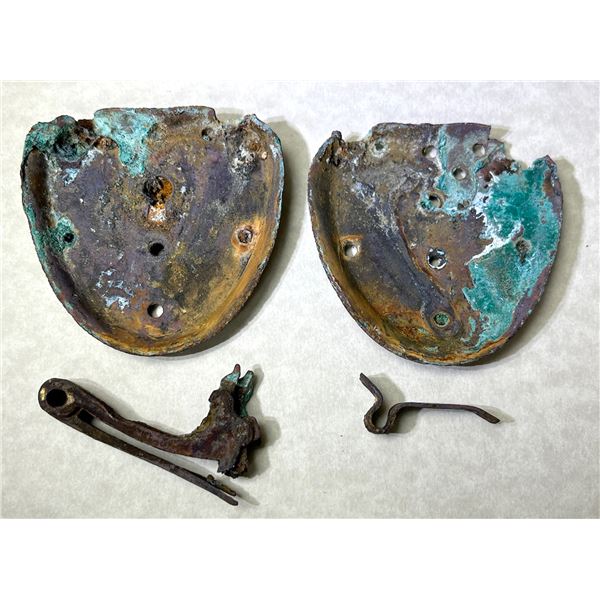 Brass Latch Mechanism and Swivel Covers, S.S. Central America Treasure [161604]