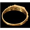 Image 2 : Gold Ring, Blank Rectangular Panel, S.S. Central America treasure [149450]