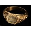 Image 1 : Gold Ring - Engraved: Carlo, S.S. Central America treasure [152375]