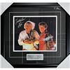 Image 1 : CHRISTOPHER LLOYD AND MICHAEL J FOX DUAL SIGNED AND FRAMED 16 X 20 DISPLAY (BECKETT COA)