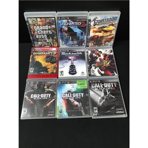 PLAYSTATION 3 VIDEO GAME LOT