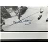 Image 2 : BOBBY ORR SIGNED AND CUSTOM FRAMED 20 X 20 SAMSUNG PROMOTIONAL DISPLAY (GNR COA)