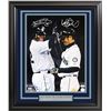 Image 1 : KEN GRIFFEY JR. AND ICHIRO SUZUKI DUAL SIGNED 16 X 20 CUSTOM FRAMED DISPLAY (BECKETT COA)