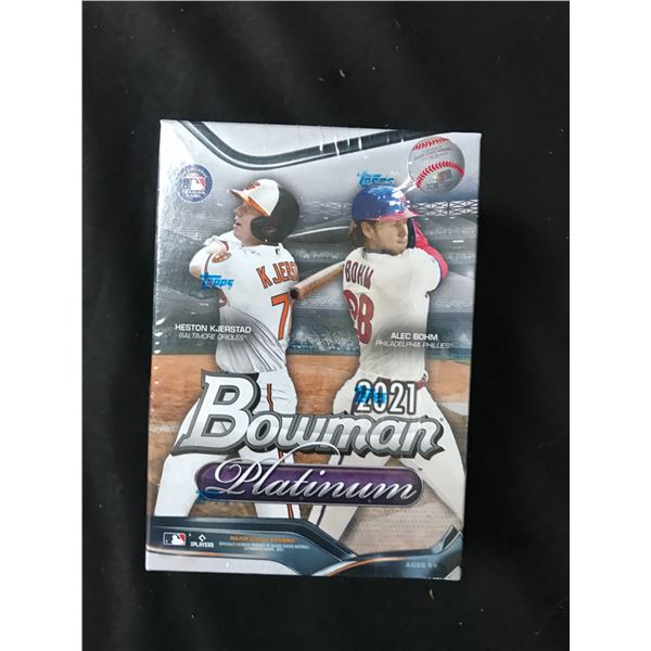 SEALED 2021 BOWMAN PLATINUM BASEBALL BLASTER BOX