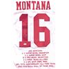 Image 2 : JOE MONTANA SIGNED SAN FRANCISCO 49ERS CAREER STAT JERSEY (JSA COA)