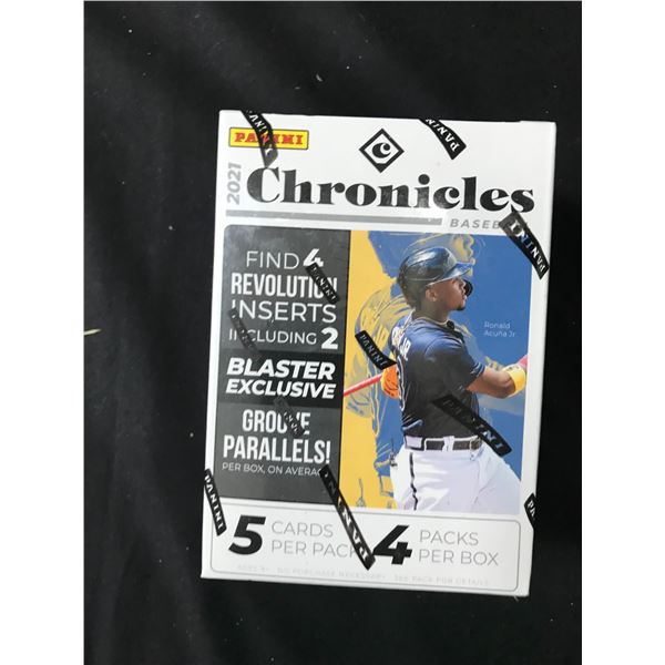 2021 PANINI CHRONICLES BASEBALL 4 PACK BLASTER BOX