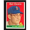 Image 1 : 1958 TOPPS BASEBALL NO. 60 DEL ENNIS