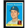 Image 1 : 1958 TOPPS BASEBALL NO. 167 FRANK BAUMANN