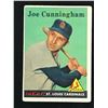 Image 1 : 1958 TOPPS BASEBALL NO. 168 JOE CUNNINGHAM