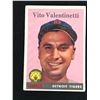 Image 1 : 1958 TOPPS BASEBALL NO. 462 VITO VALENTINETTI