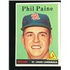 Image 1 : 1958 TOPPS BASEBALL NO. 442 PHIL PAINE