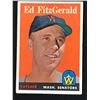 Image 1 : 1958 TOPPS BASEBALL NO. 236 ED FITZGERALD