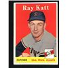 Image 1 : 1958 TOPPS BASEBALL NO. 284 RAY KATT